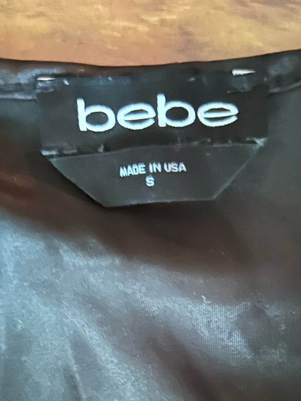 Bebe Satin Slip Dress - Black size small - Picture 8 of 10